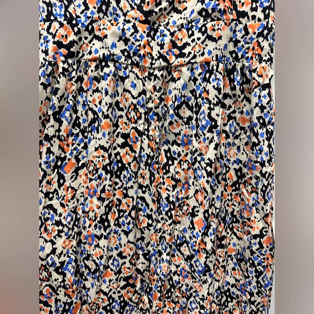 Maaji Floral Maxi Dress - Blue and Orange - Size L - Picture 8 of 8